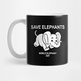 Save Elephants World Elephant Day Gift Mug